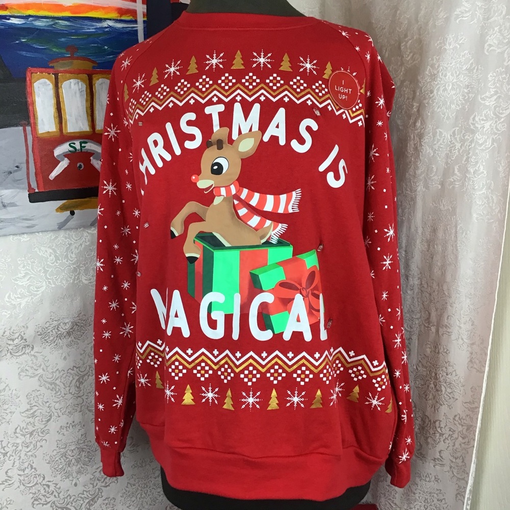 Rudolph Christmas is Magical Sweatshirt Jrs XXL 19